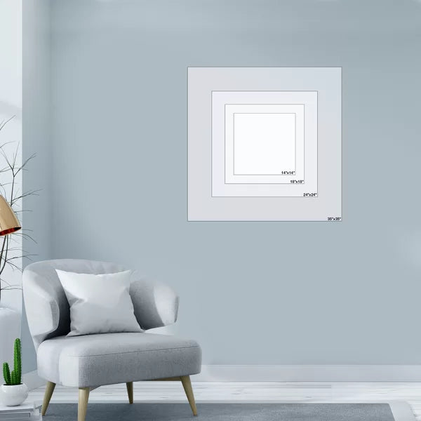 18" H x 18" W x 2" D Neutral Arrangement II by Emma Scarvey - Painting on Canvas
