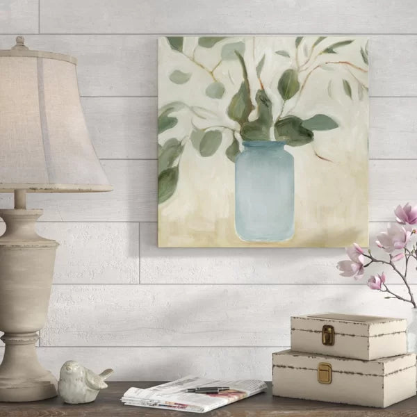 20" H x 20" W x 1.25" D Neutral Arrangement IV by Emma Scarvey - Painting on Canvas