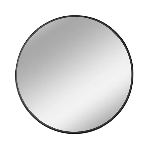 23.62" x 23.62" Black New Milford Bathroom / Vanity Mirror