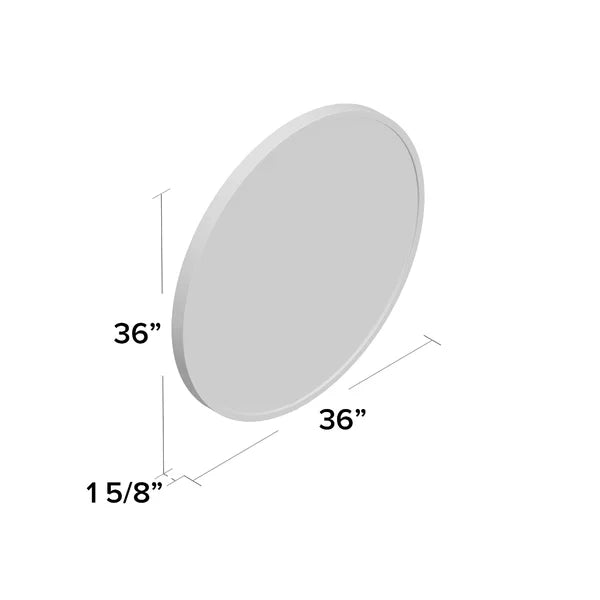 36" x 36" Black New Milford Bathroom / Vanity Mirror