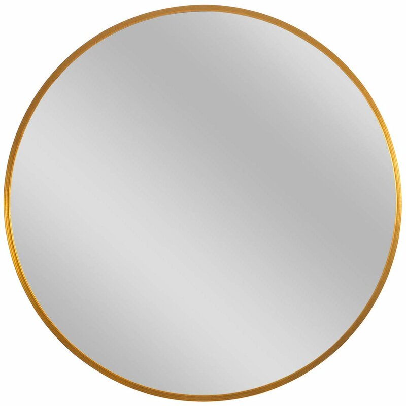 28" x 28" Gold New Milford Bathroom / Vanity Mirror