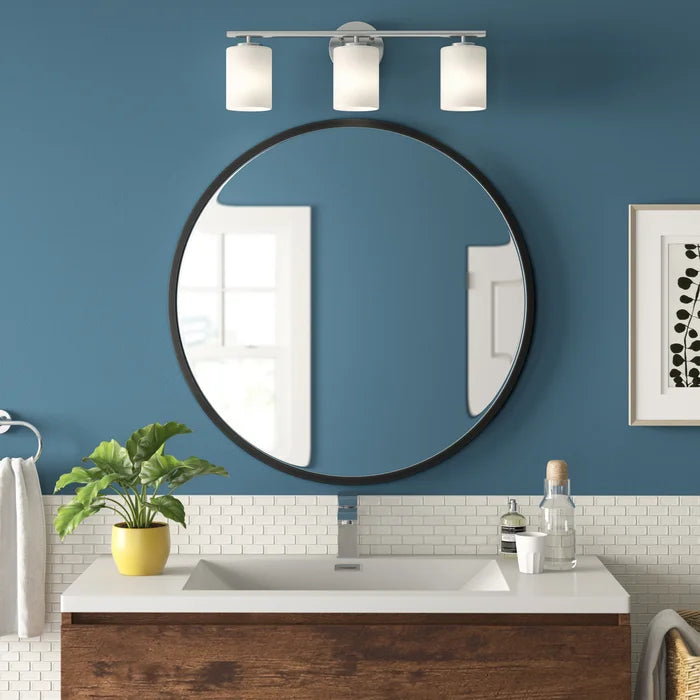 23.62" x 23.62" New Milford Round Metal Wall Mirror