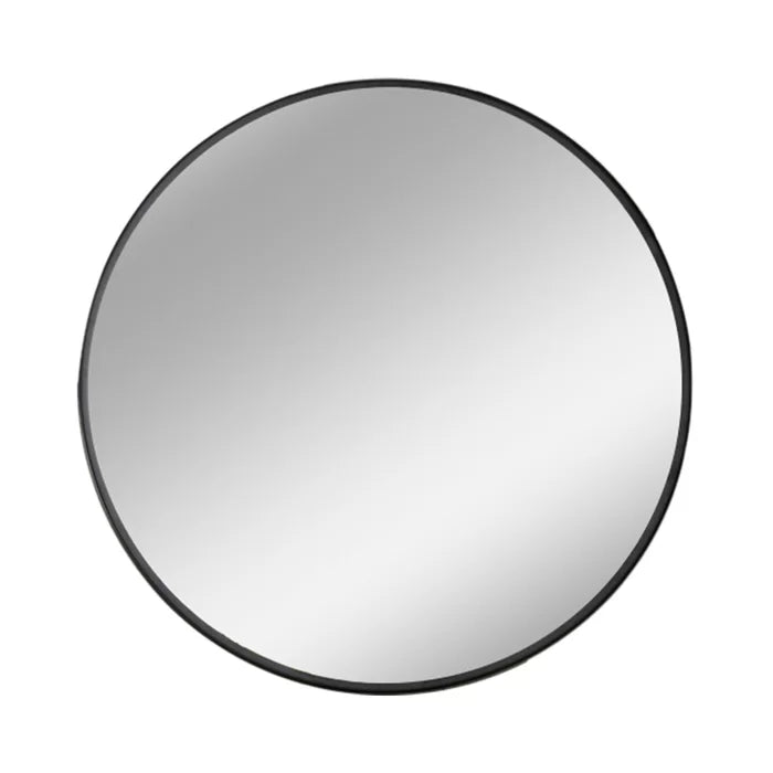 23.62" x 23.62" New Milford Round Metal Wall Mirror