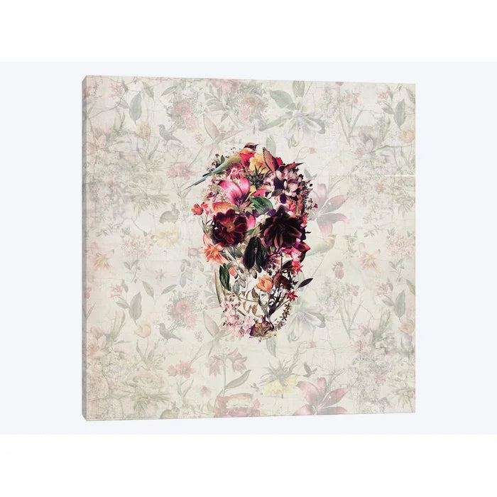 26" H x 26" W x 1.5" D New Skull, Square by Ali Gulec Gallery Wrapped Canvas Giclée