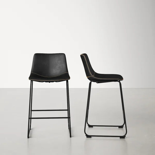 Black Nia Counter Stool (Set of 2)