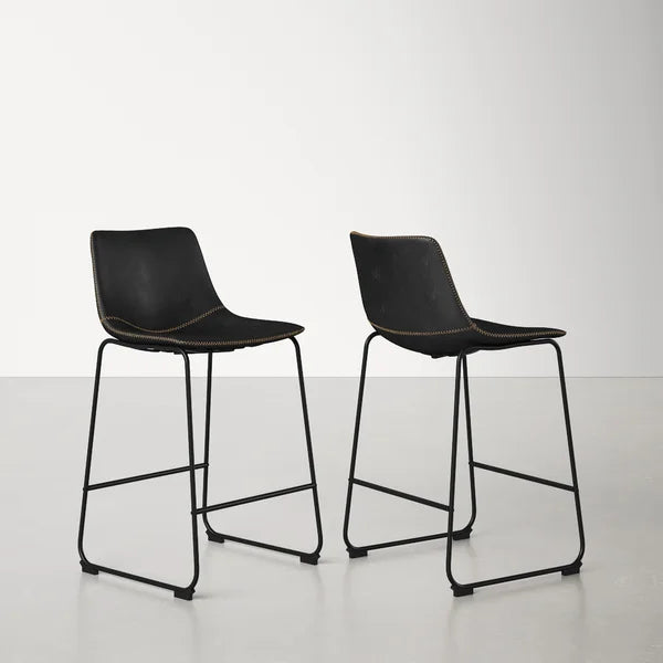 Black Nia Counter Stool (Set of 2)