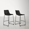 Black Nia Counter Stool (Set of 2)