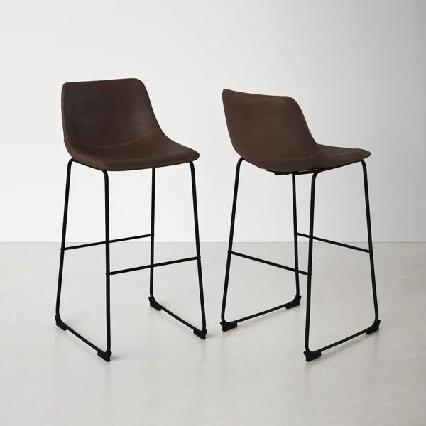 Black Nia Bar Stool (Set of 2)