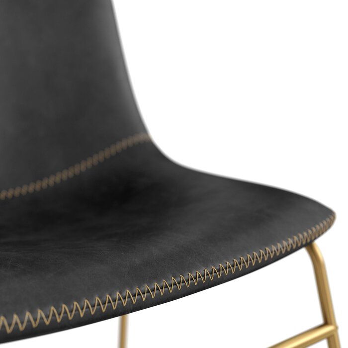 31'' H x 18'' W x 22'' D Black Nia Side Chair (Set of 2)