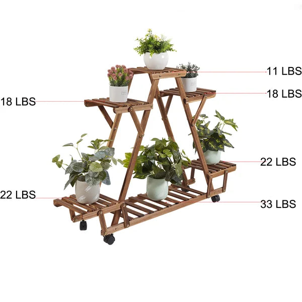 rectangular indoor plant stands Nicholes Rectangular Multi-Tiered Plant Stand – Salvage & Co Indy