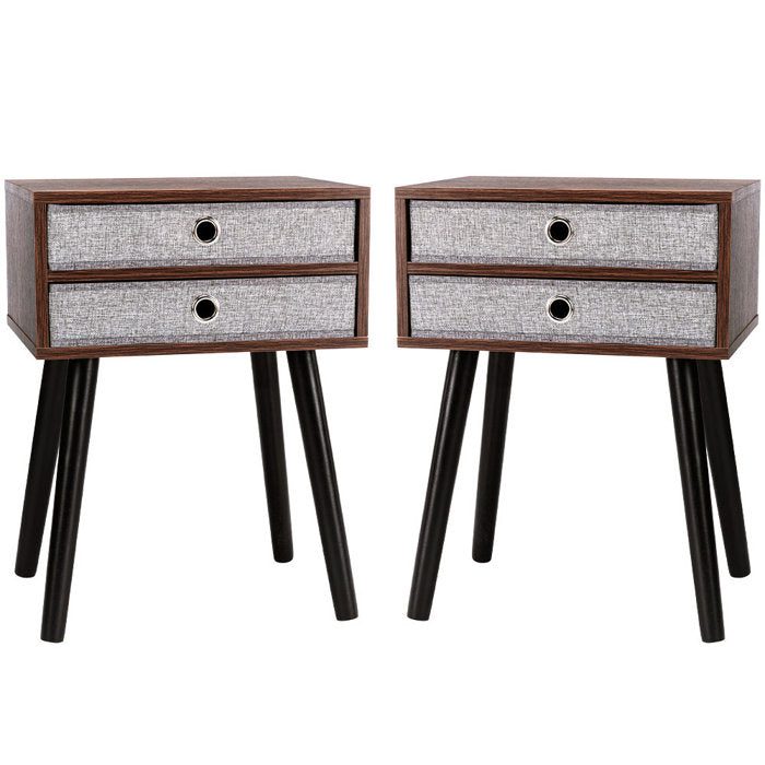 SET OF 2 Nightstand, End Table