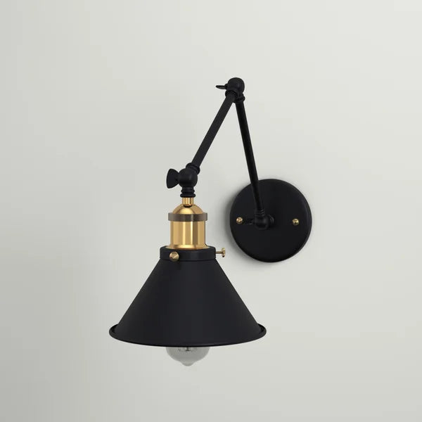 Black Niko 1 - Light Dimmable Swing Arm