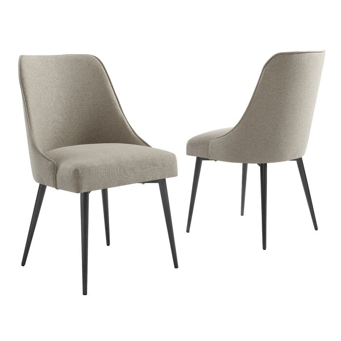Set of 2 - Nivens Upholstered Side Chairs, Khaki (#768)