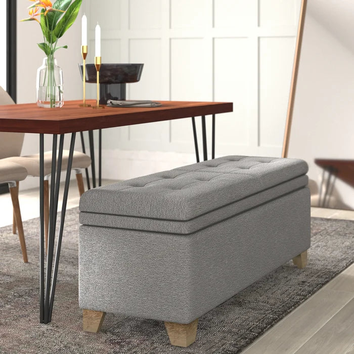 Nixon upholstered storage on sale bench
