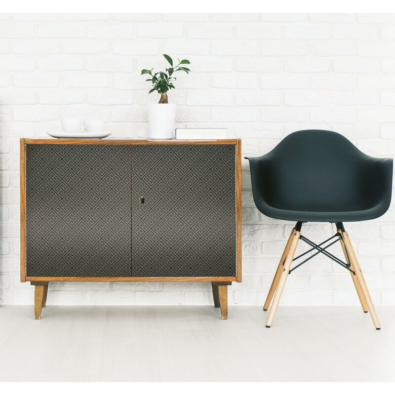 Black Noelle 16.5' L x 20.5" W Peel and Stick Wallpaper Roll (2 rolls) B79-KS285