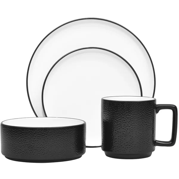 Black Noritake Colortex 7.5" Dessert Plate (SET OF 3)