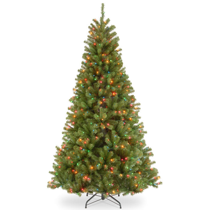 6.5' North Valley 7.416666667' Lighted Artificial Spruce Christmas Tree