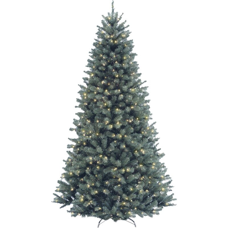 6.5' North Valley Blue Spruce Artificial Christmas Tree with Clear/White Lights