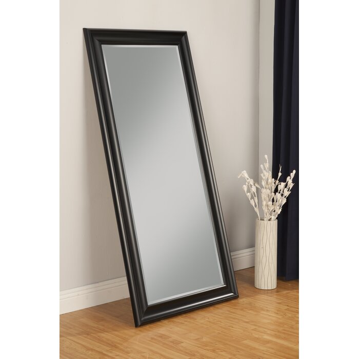 Northcutt Modern and Contemporary Beveled Full Length Mirror, Black (#K2204)