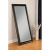 Northcutt Modern and Contemporary Beveled Full Length Mirror, Black (#K2204)