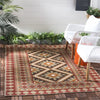 Northpoint Southwestern Indoor / Outdoor Area Rug in Red/Beige rectangle 8'x10'
