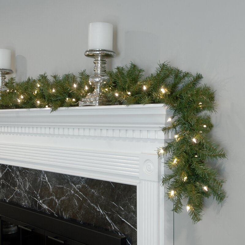 10' Norwood Fir Garland with 50 Lights