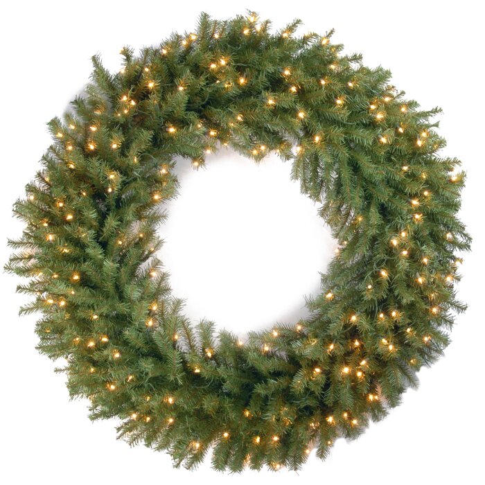 60" x 60" Norwood Fir Lighted PVC Wreath (#K6311)
