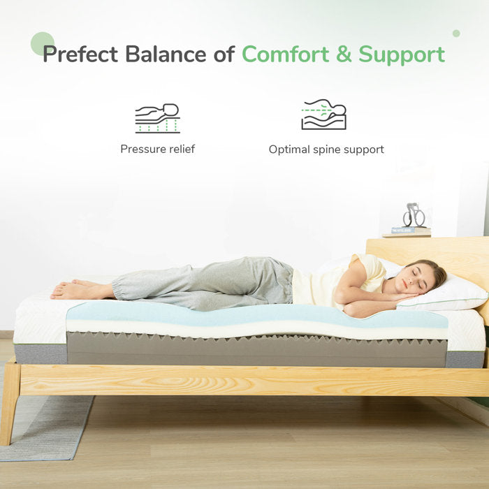12" Medium Comfort Gel Memory Foam Mattress