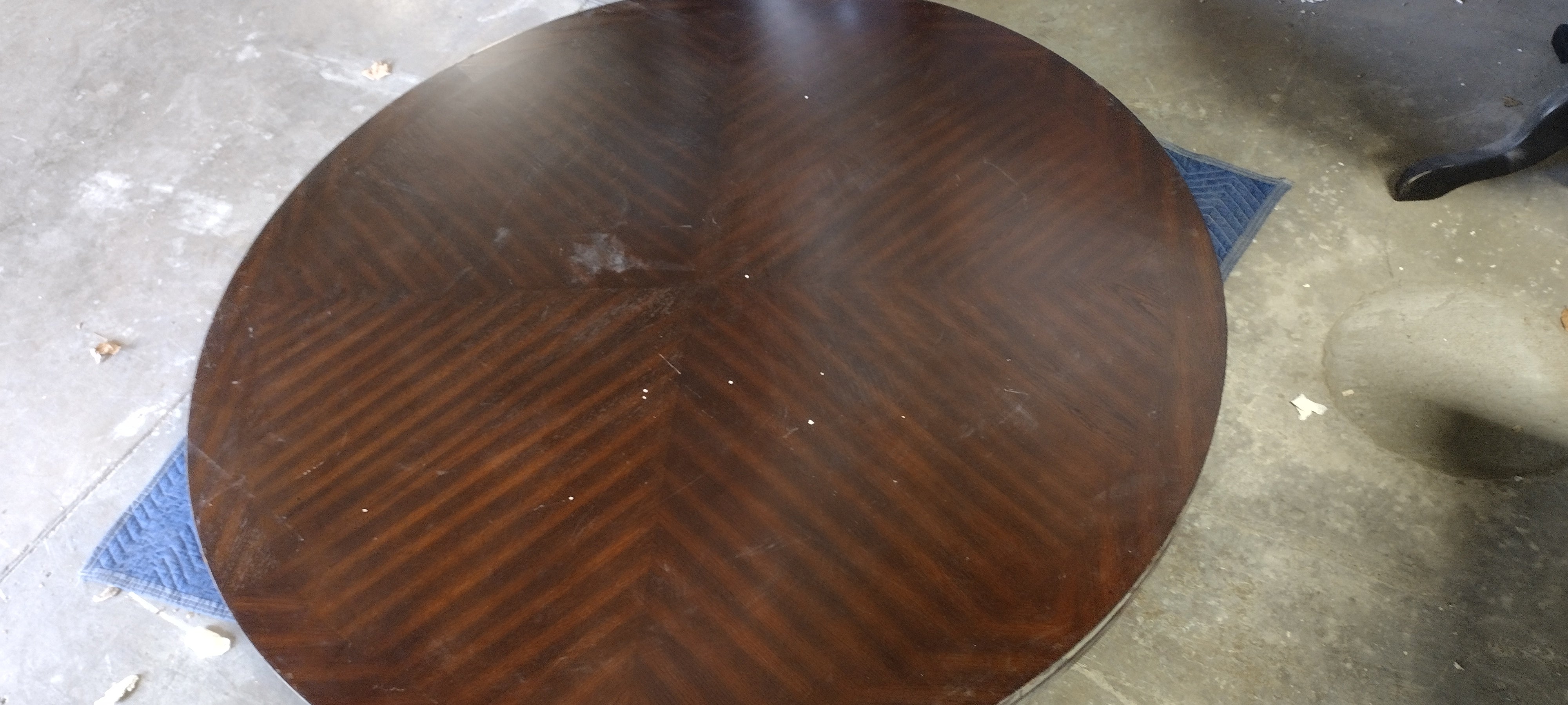 72" Talbot Round Dining Table Dark Oak (top only)
