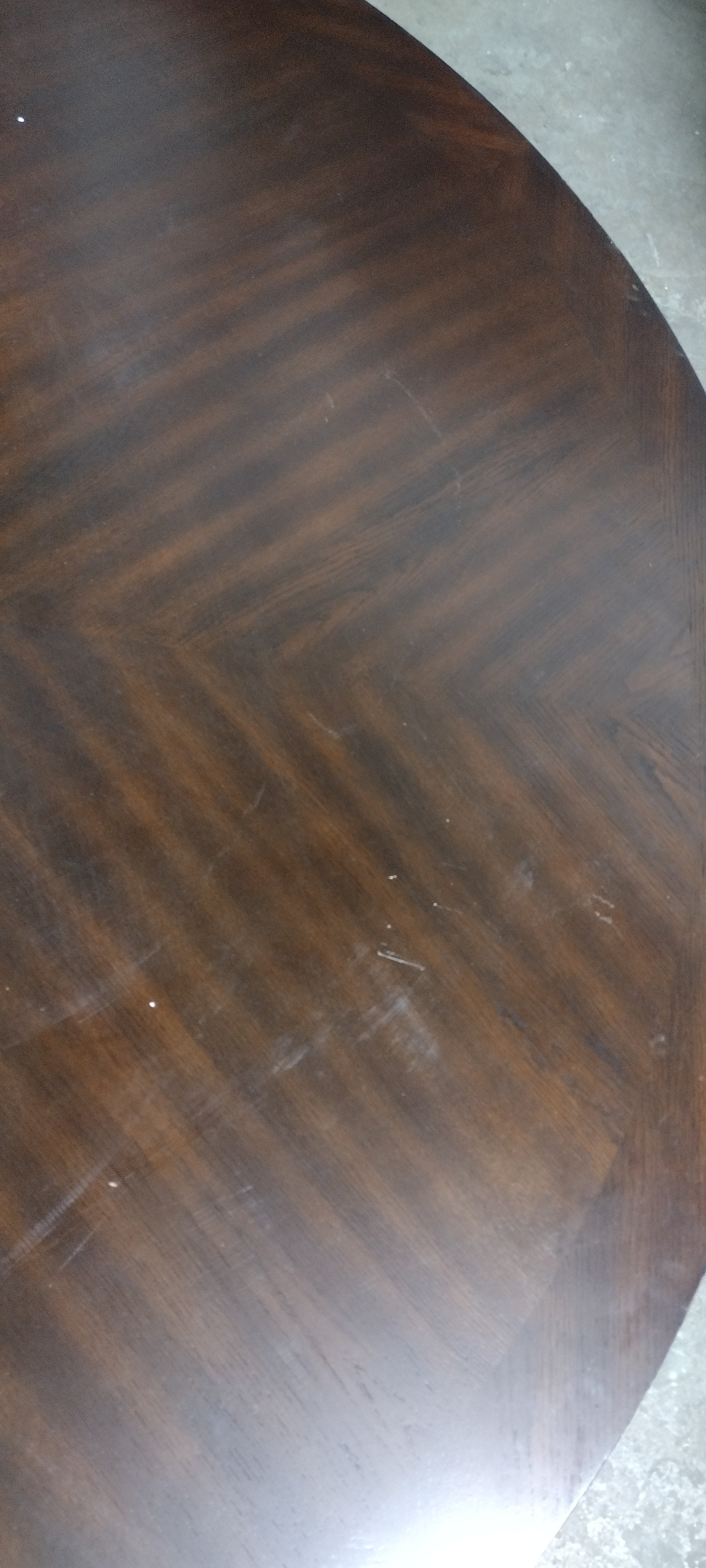 72" Talbot Round Dining Table Dark Oak (top only)