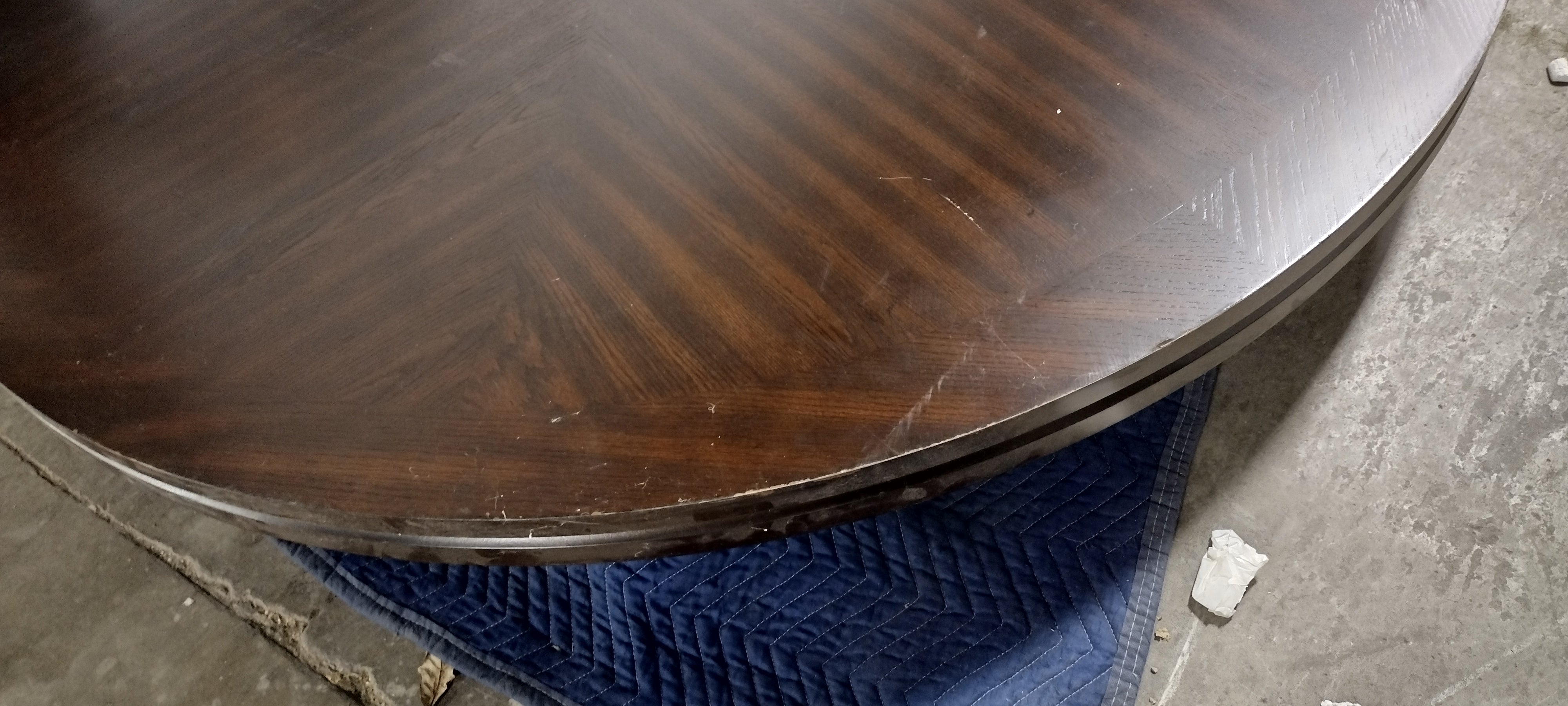 72" Talbot Round Dining Table Dark Oak (top only)