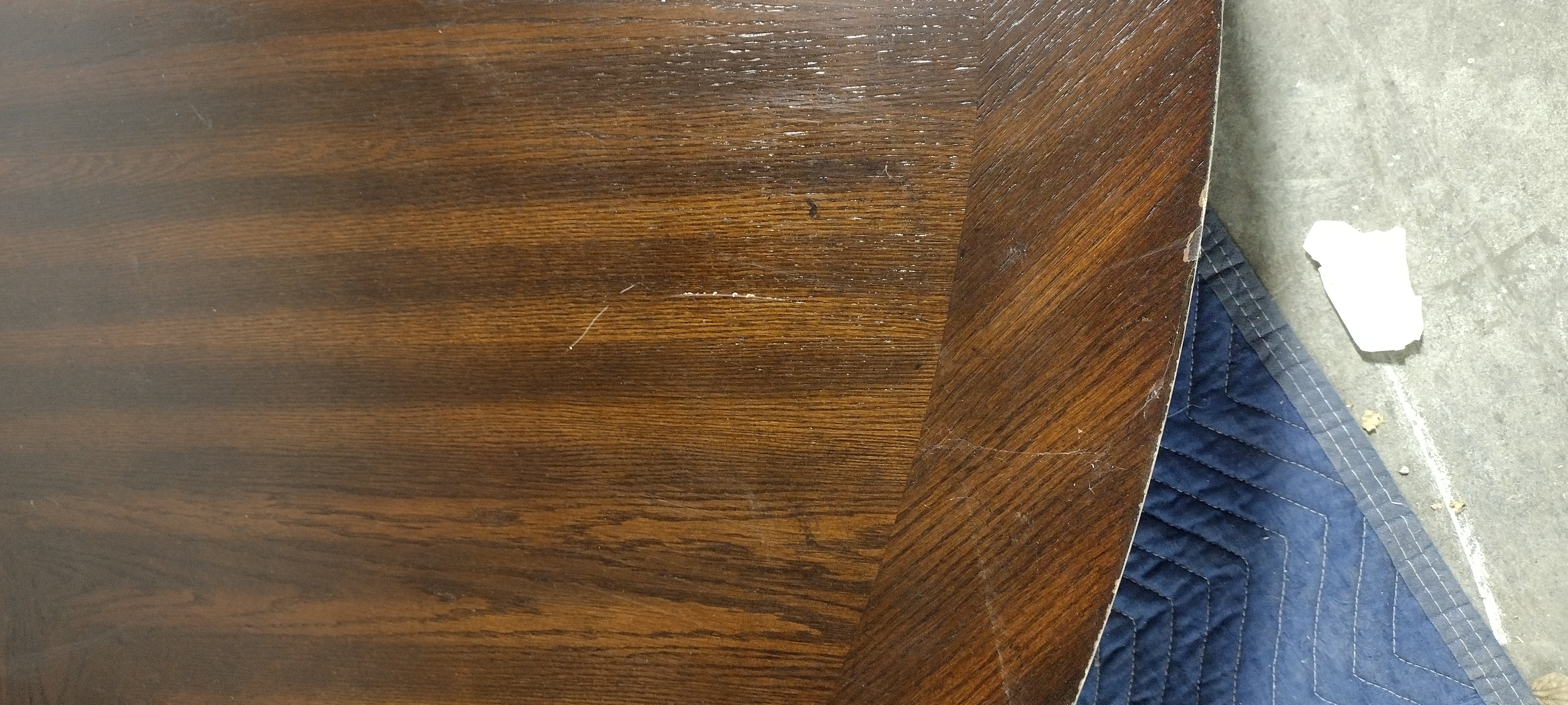 72" Talbot Round Dining Table Dark Oak (top only)