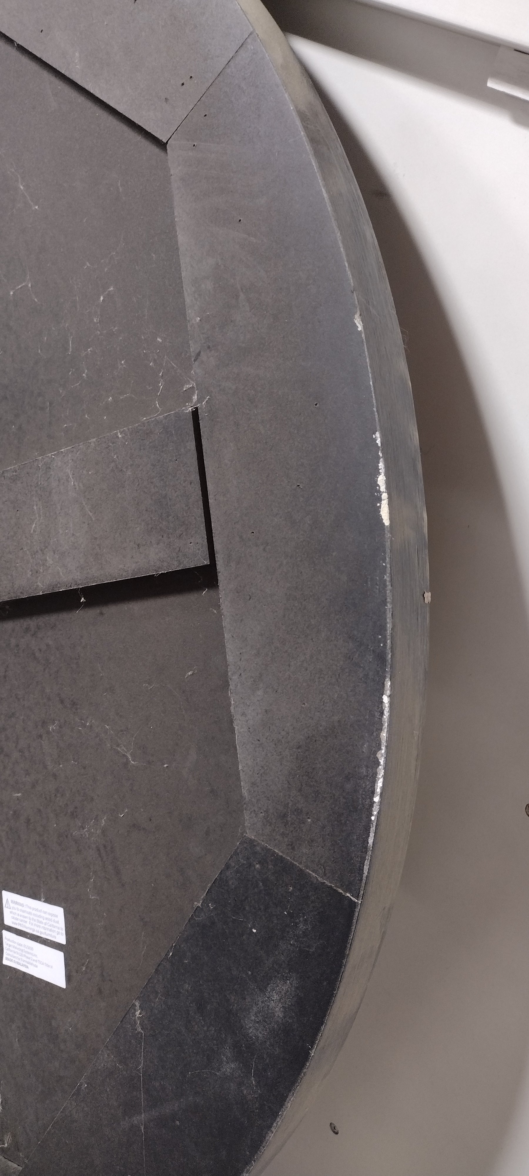 Best Master Furniture Weathered Grey Round Dining Table