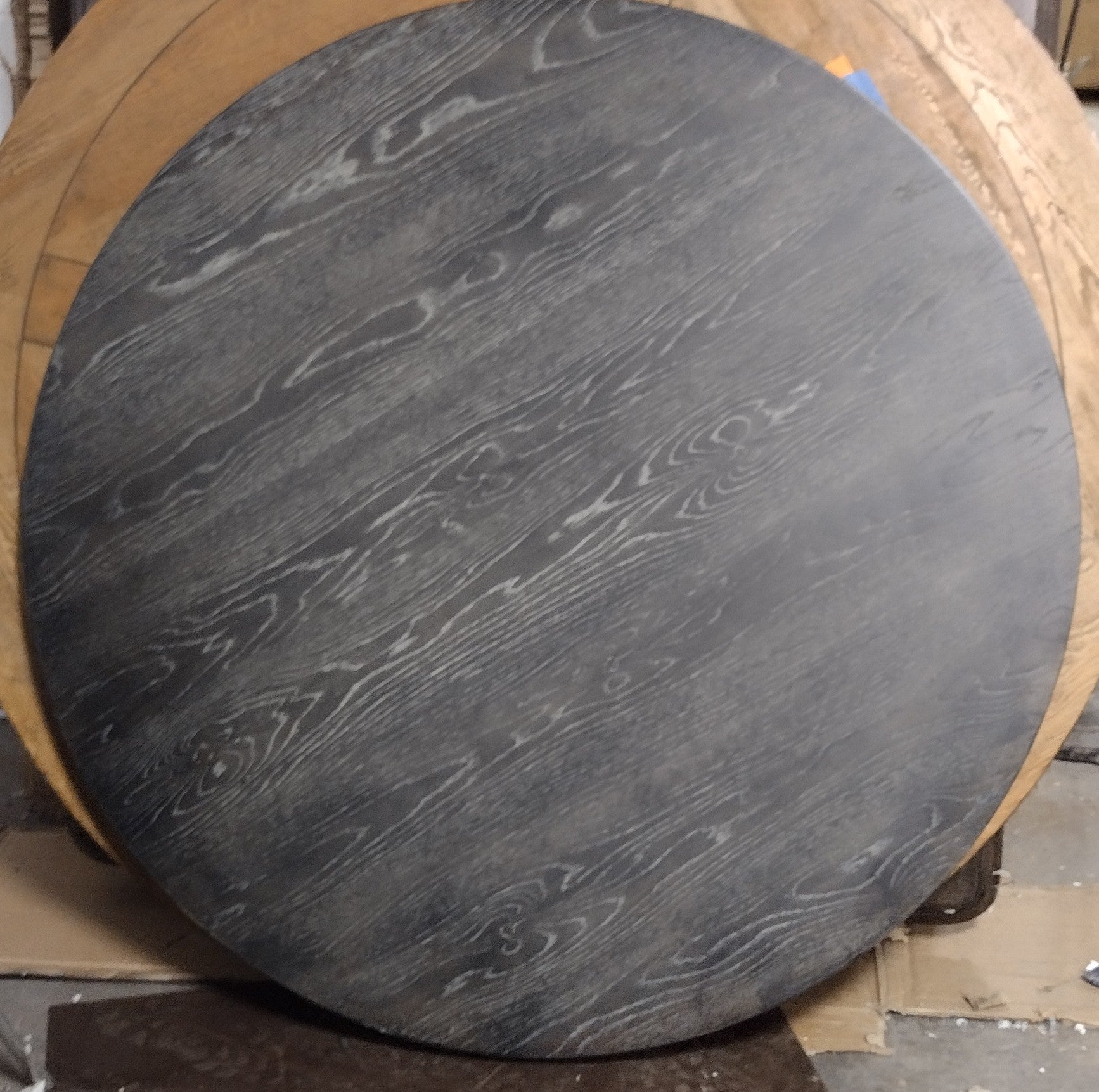 Best Master Furniture Weathered Grey Round Dining Table