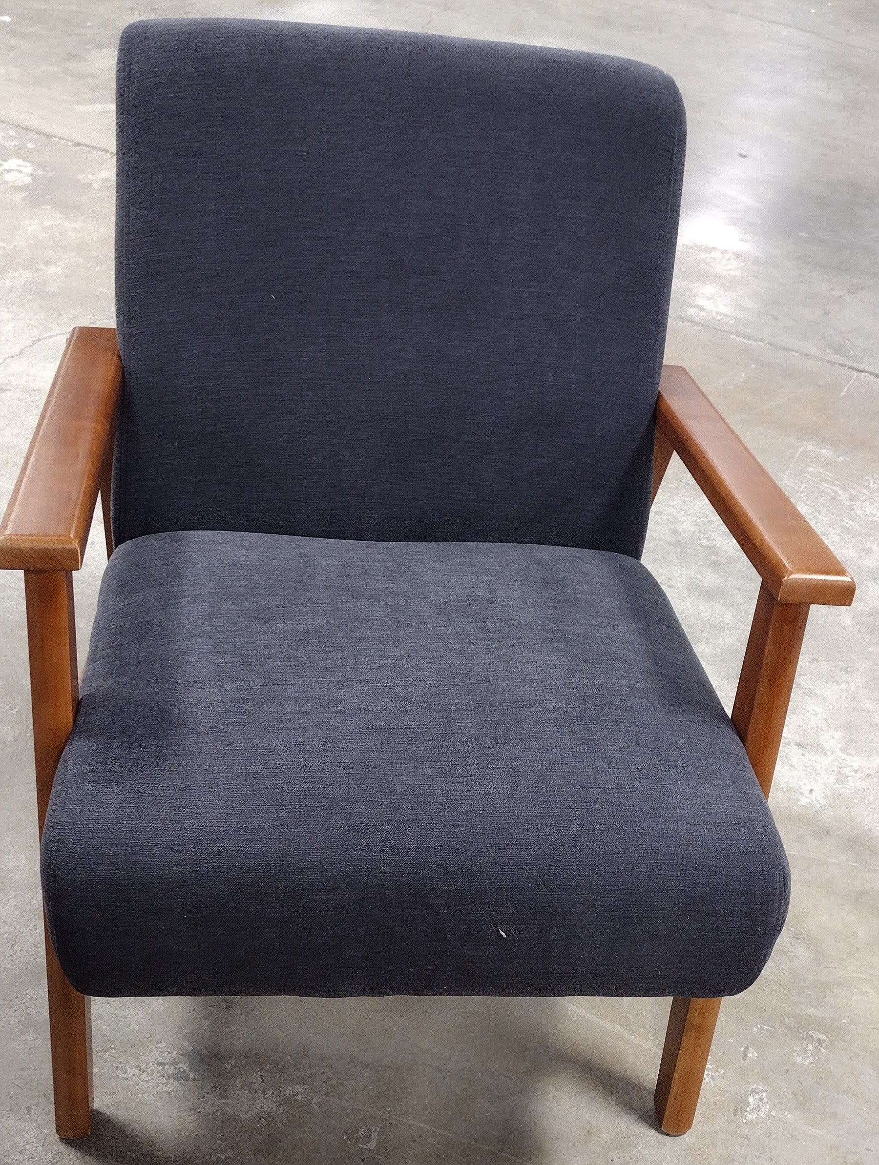 Gilene Suede Fabric Accent Chair with Beechwood Legs