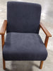 Gilene Suede Fabric Accent Chair with Beechwood Legs