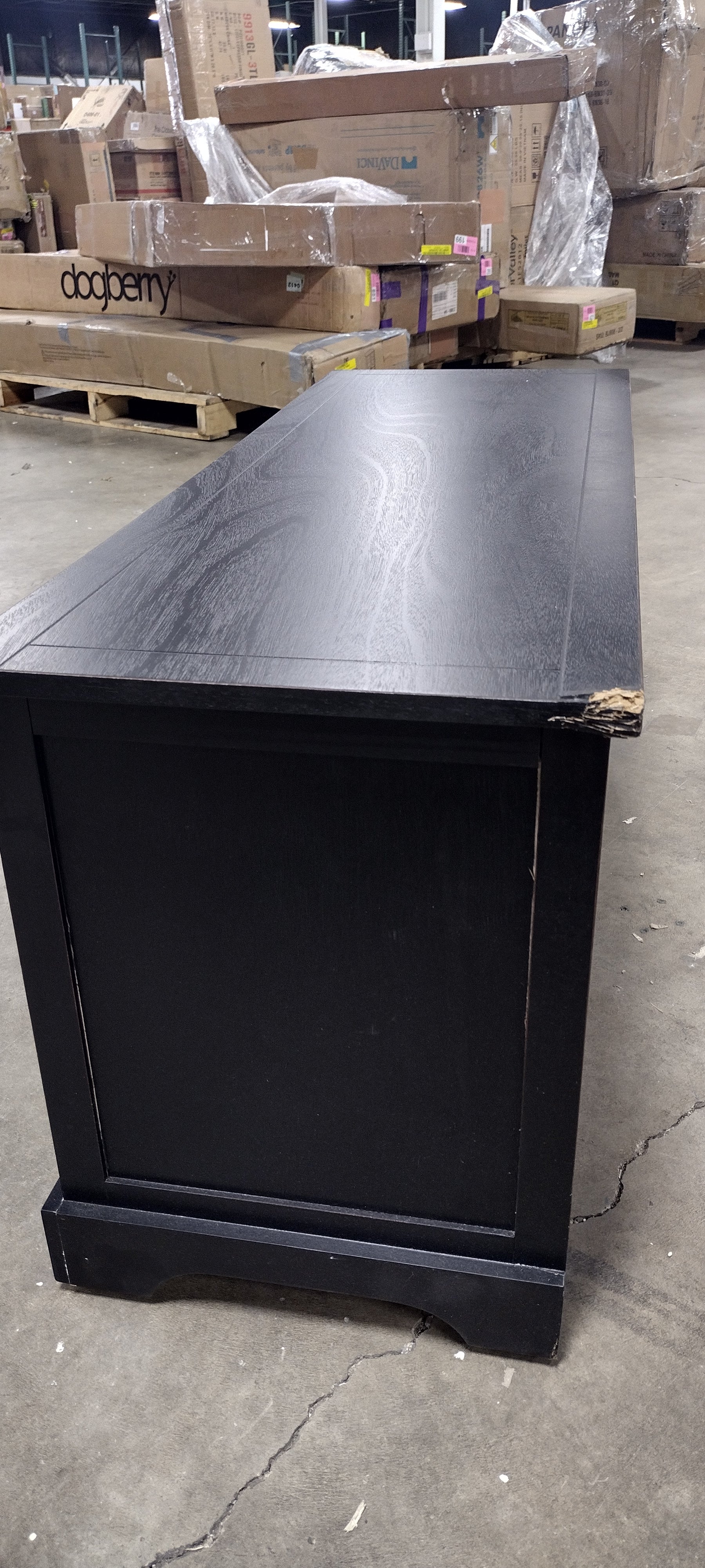 Kaler Drawers Storage Bench, Black