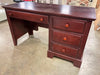 Cherry Margrett Computer  Desk with Hutch (AS IS) OP035