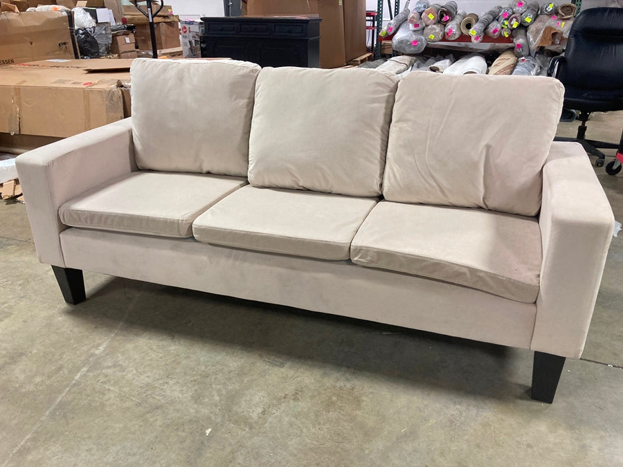 Abbey 74" Square  Arm Sofa with Reversible Cushions OP057