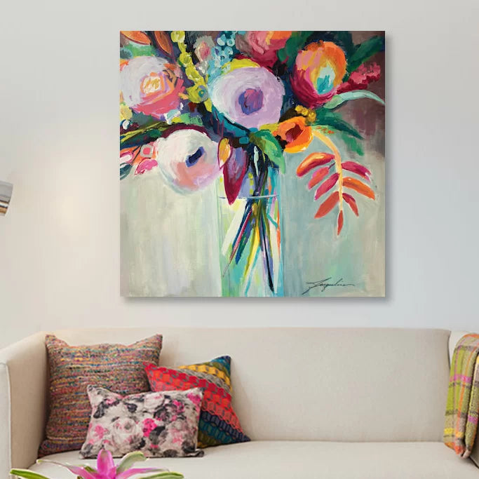 26" H x 26" W x 1.5" D Ode To Summer VII by Jacqueline Brewer Print
