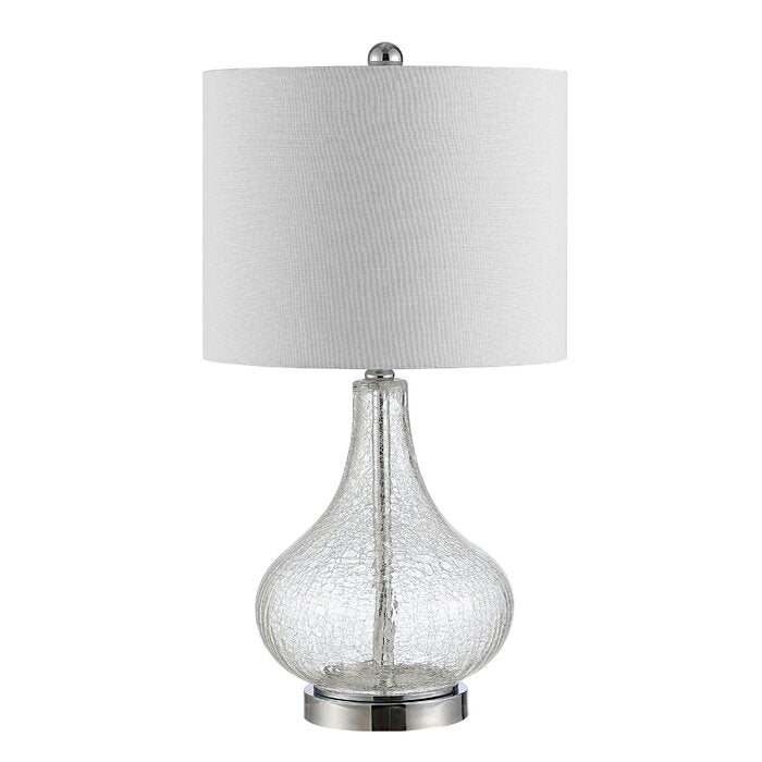 Odette Glass Table Lamp, 24in