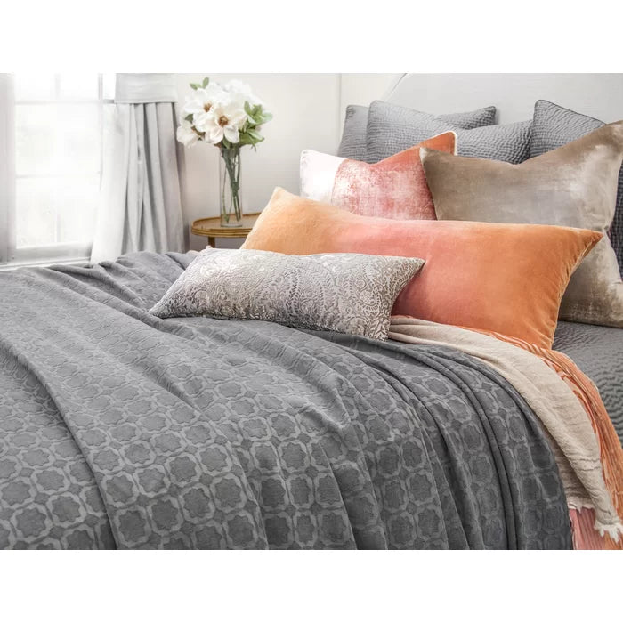 16" x 36" Mango Ombre Velvet Throw Pillow Cover & Insert
