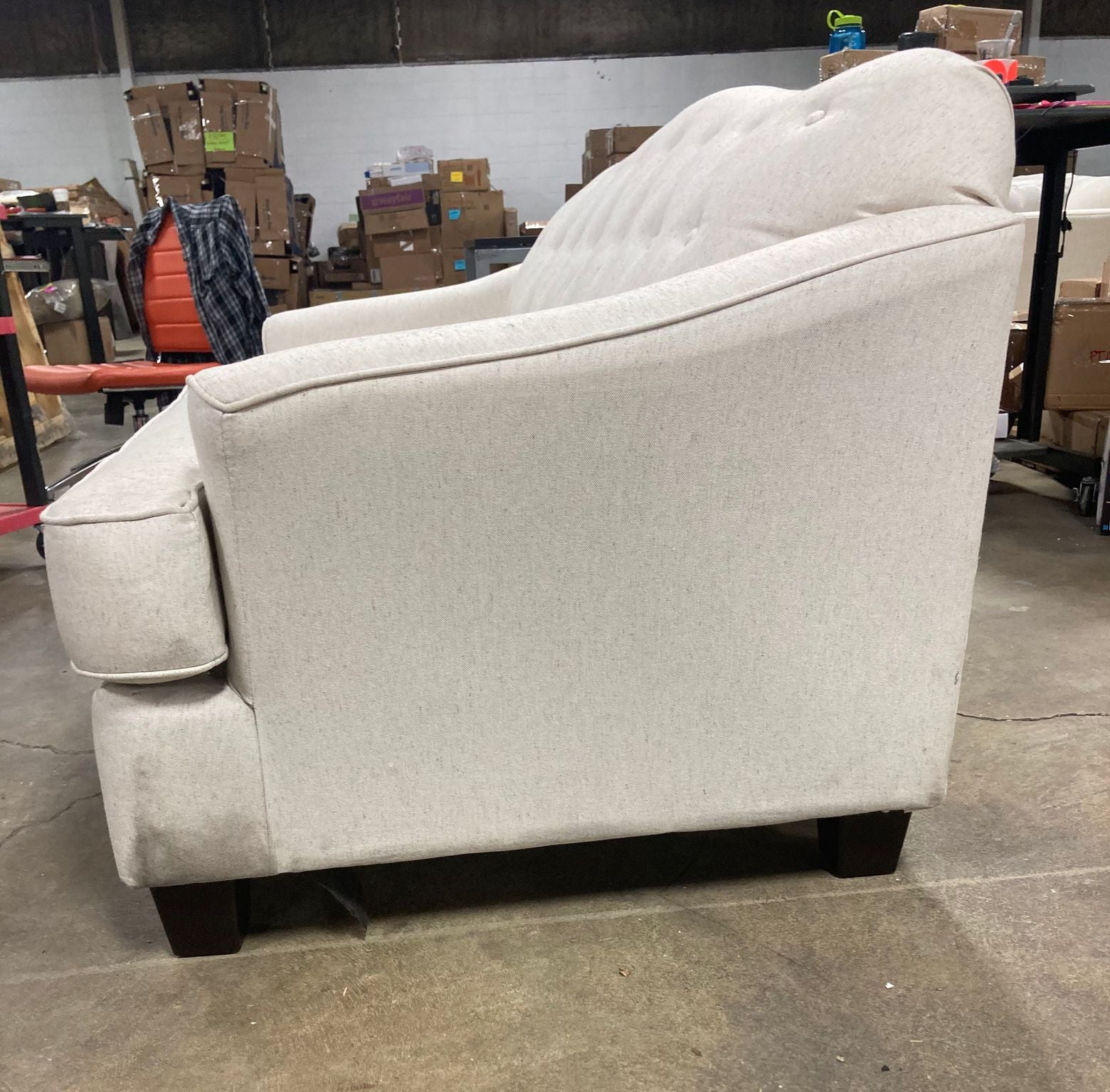 Beverly 62" Recessed  Arm Loveseat with Reversible Cushions