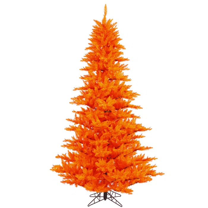 3' H Orange Fir 36'' Artificial Fir Christmas Tree