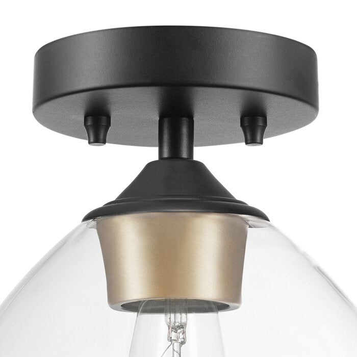 Orhan Glass Semi Flush Mount