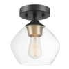 Orhan Glass Semi Flush Mount