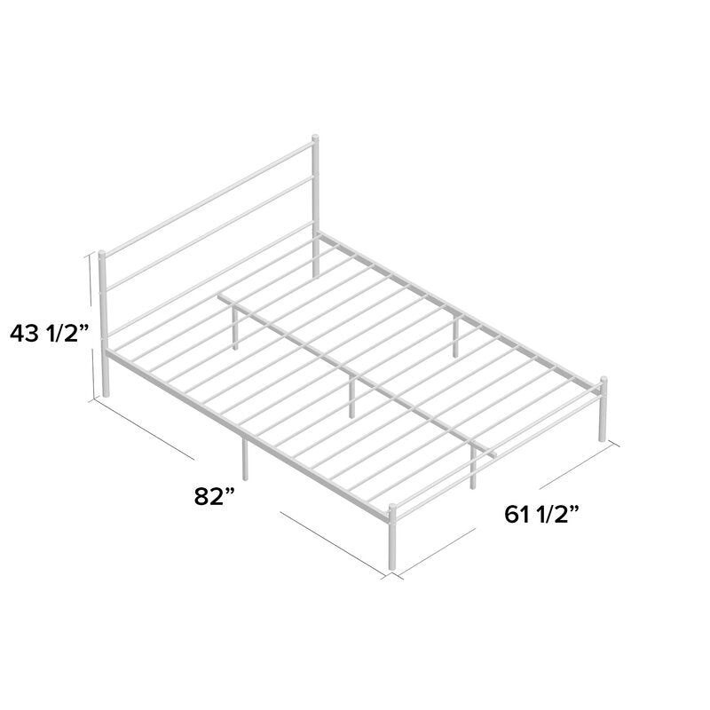 Otelia Queen Metal Platform Bed (#HA600)