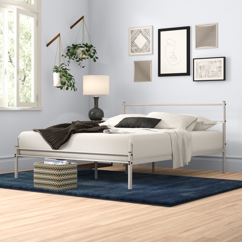 Otelia Queen Metal Platform Bed (#HA600)