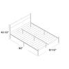 Otelia Queen Metal Platform Bed (#HA600)