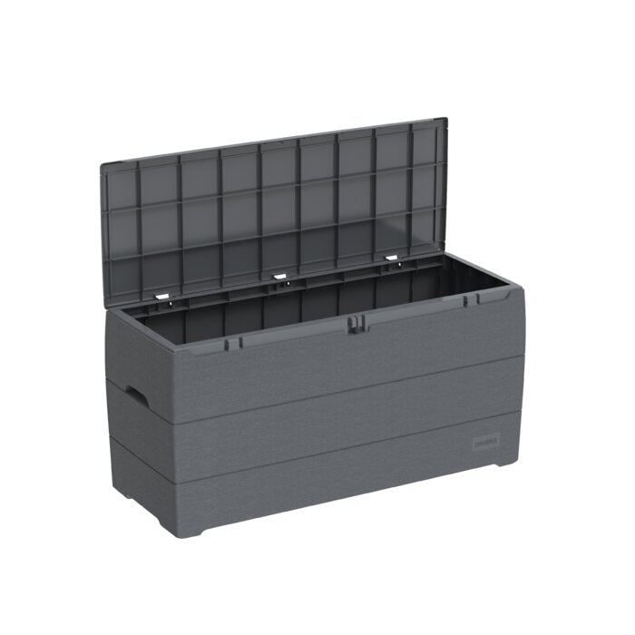 Outdoor 71 Gallon Plastic Deck Box, Gray (#K4768)